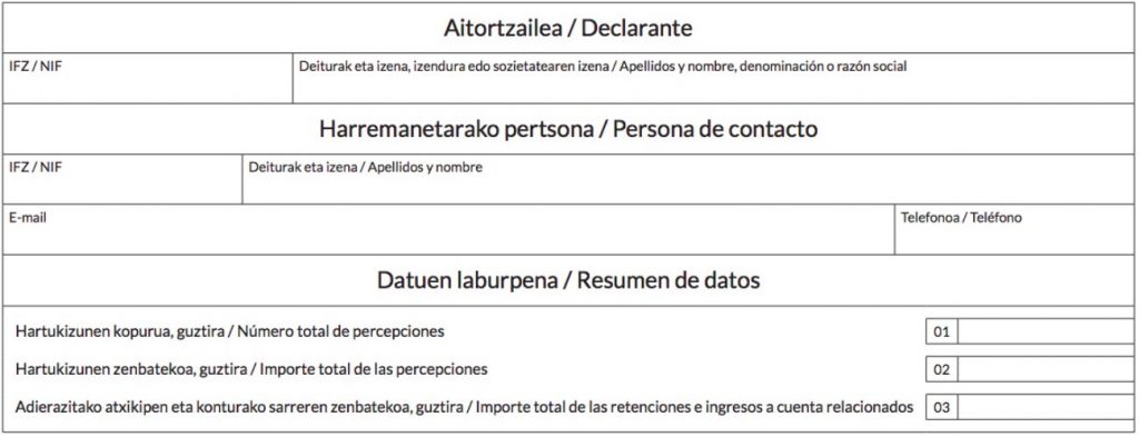 presentacion modelo 190