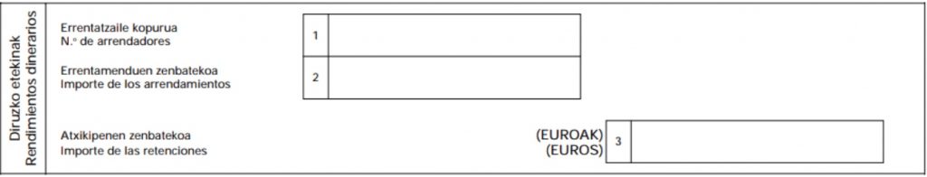 rendimientos dinerarios