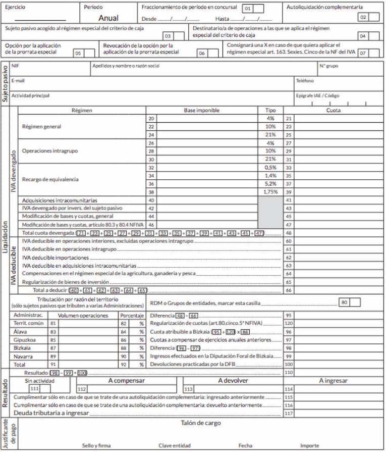 como rellenar modelo 390